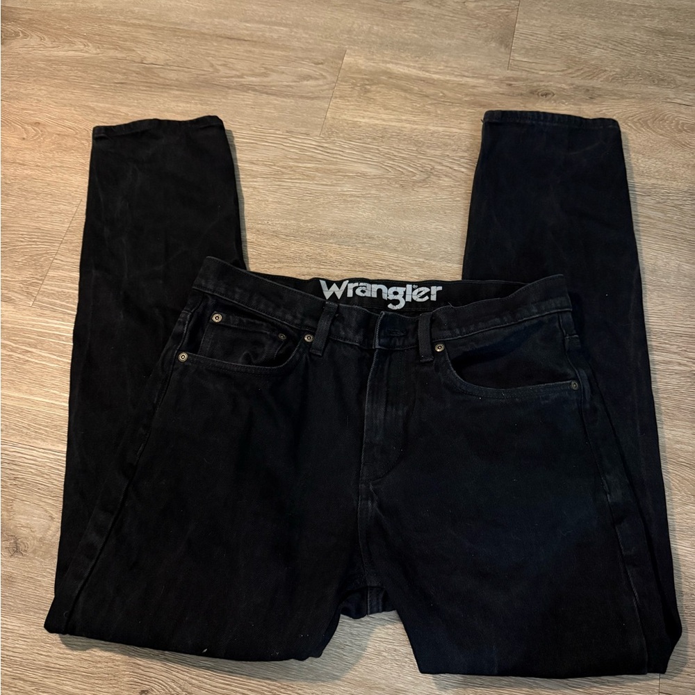 Black Wrangler jeans